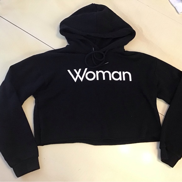Forever 21 Tops - Crop Hoodie Sweatshirt